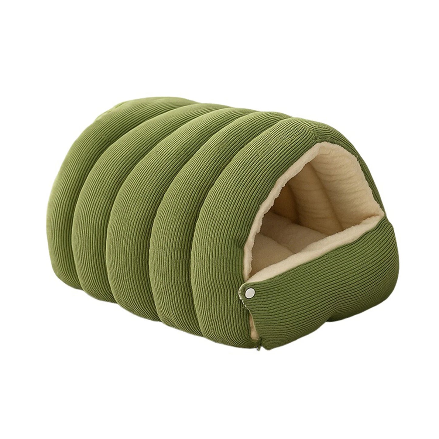 Cosy Plush Pet Cave Bed – Warm & Enclosed Comfort for Cats and Dogs