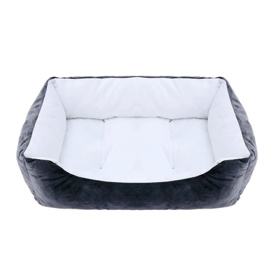 Square Plush Pet Sofa Bed  Calm & Cosy Comfort
