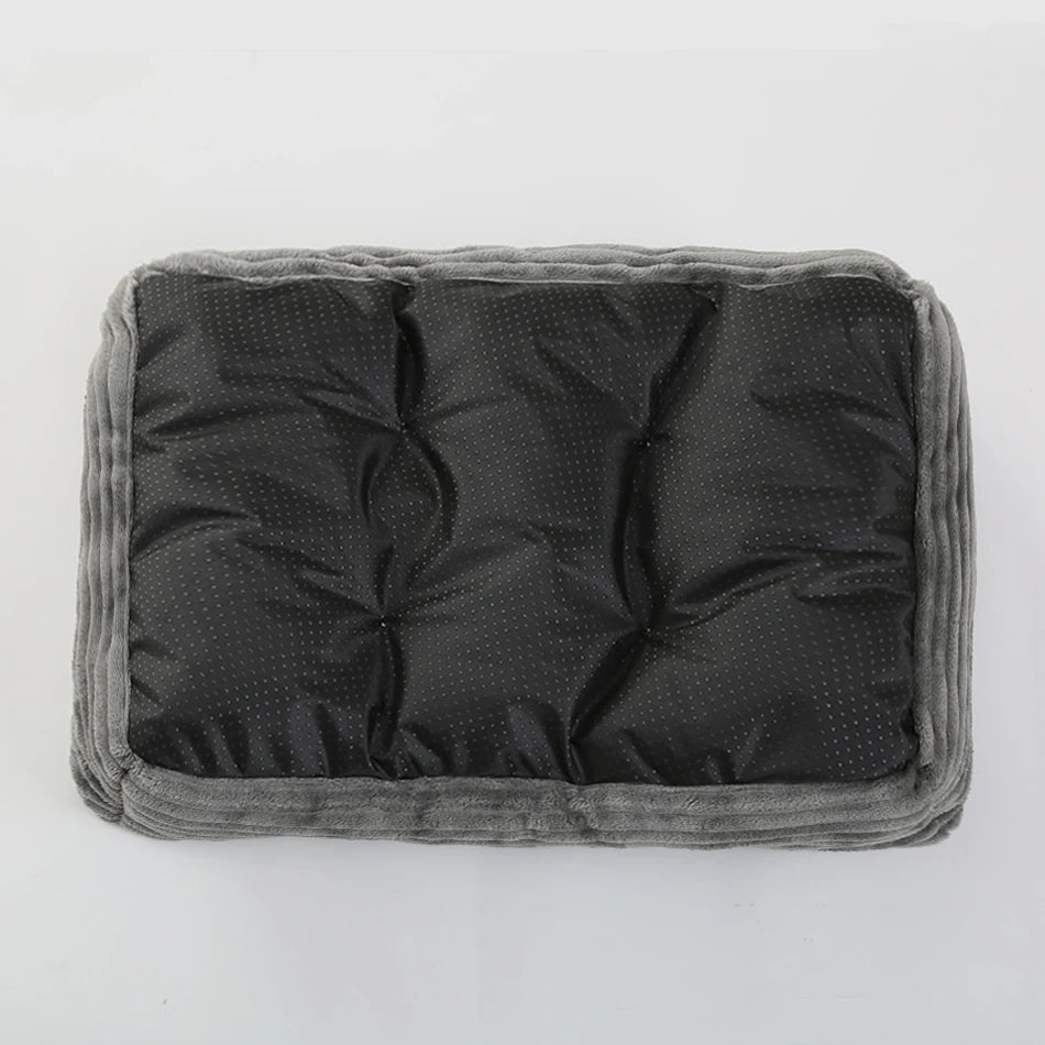 Square Plush Pet Sofa Bed  Calm & Cosy Comfort