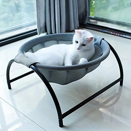 Breathable Cat Hammock Bed  Elevated Cooling Comfort