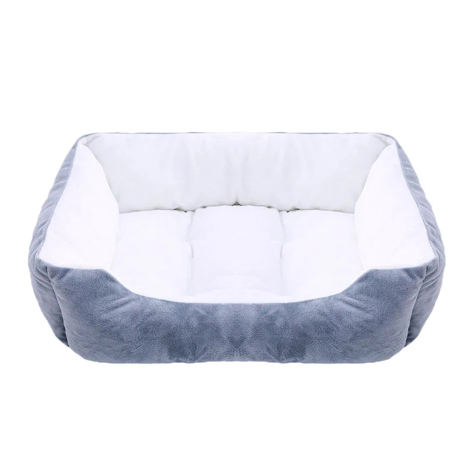Square Plush Pet Sofa Bed  Calm & Cosy Comfort