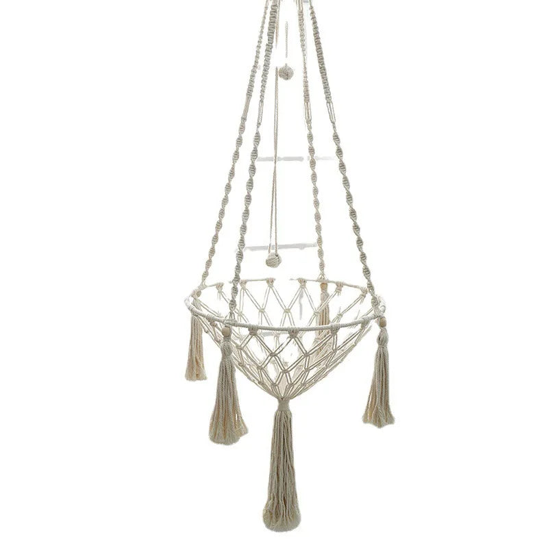 Handwoven Cat Hammock Bed Hanging Cotton Rope Nest