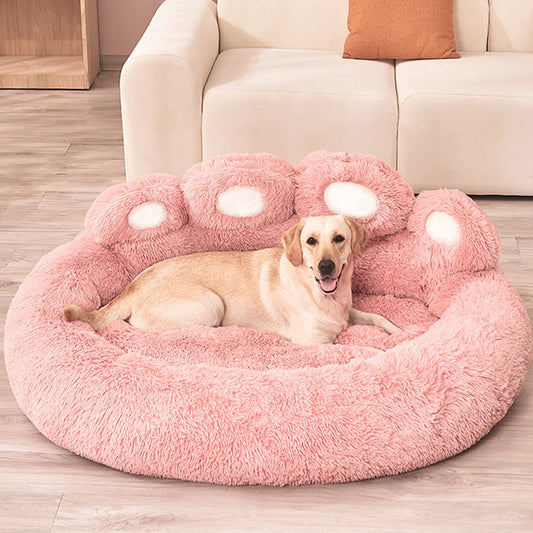 Fluffy Plush Pet Bed Warm & Cosy Comfort