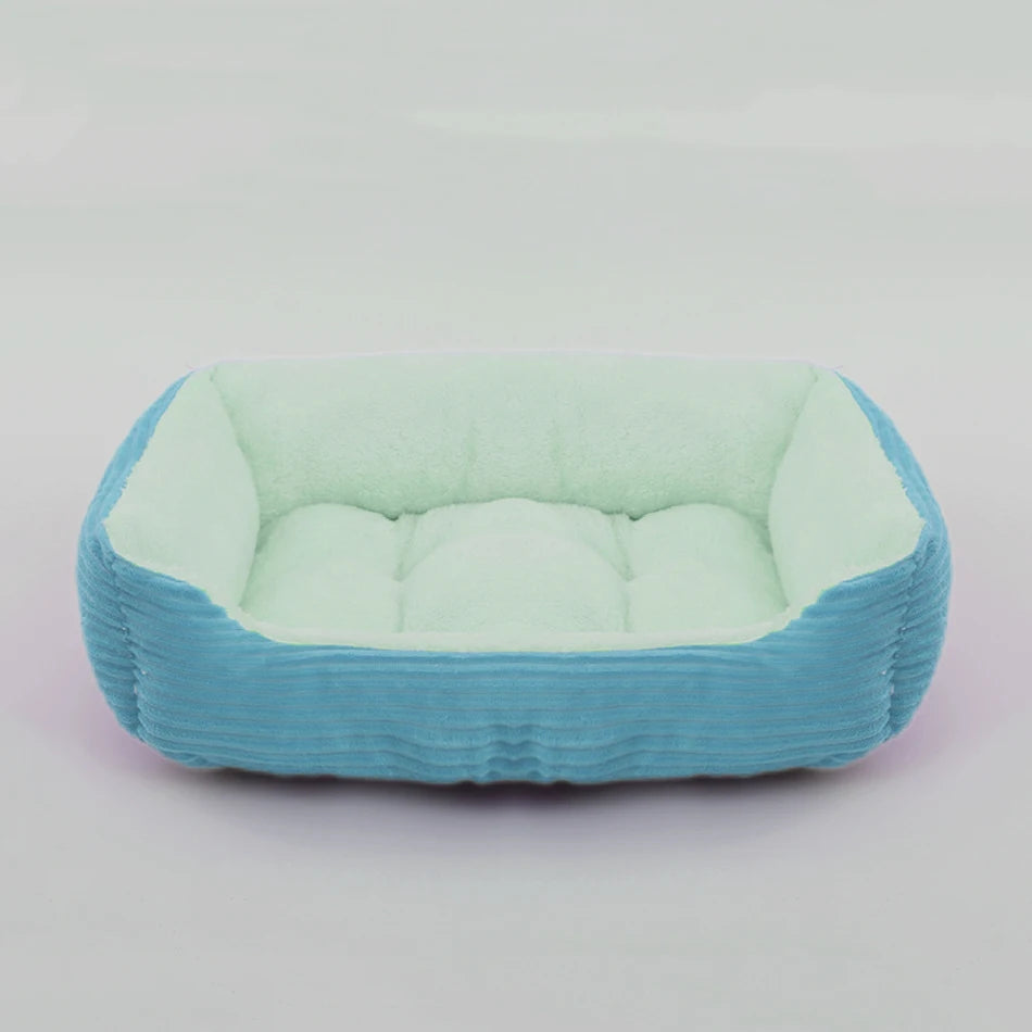Square Plush Pet Sofa Bed  Calm & Cosy Comfort