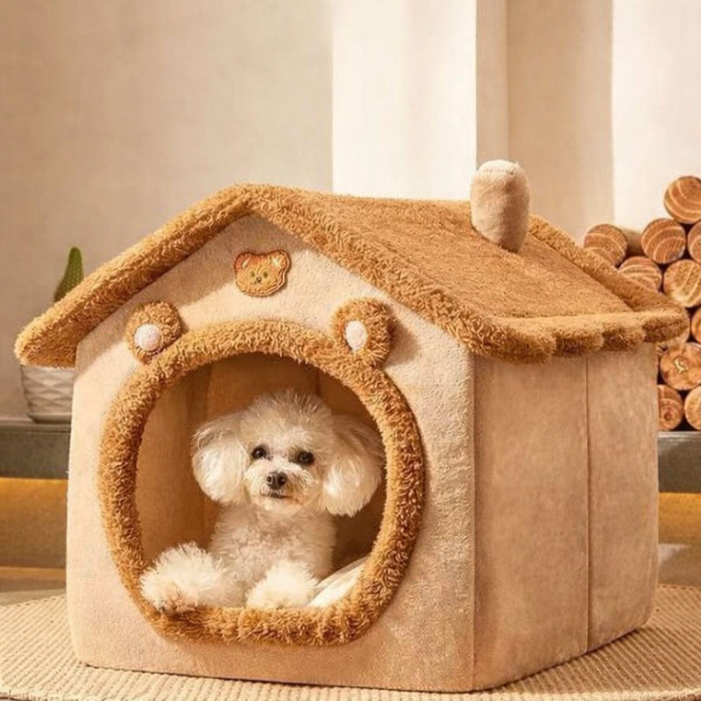 Enclosed Cat Nest Bed All-Season Safe Hideaway